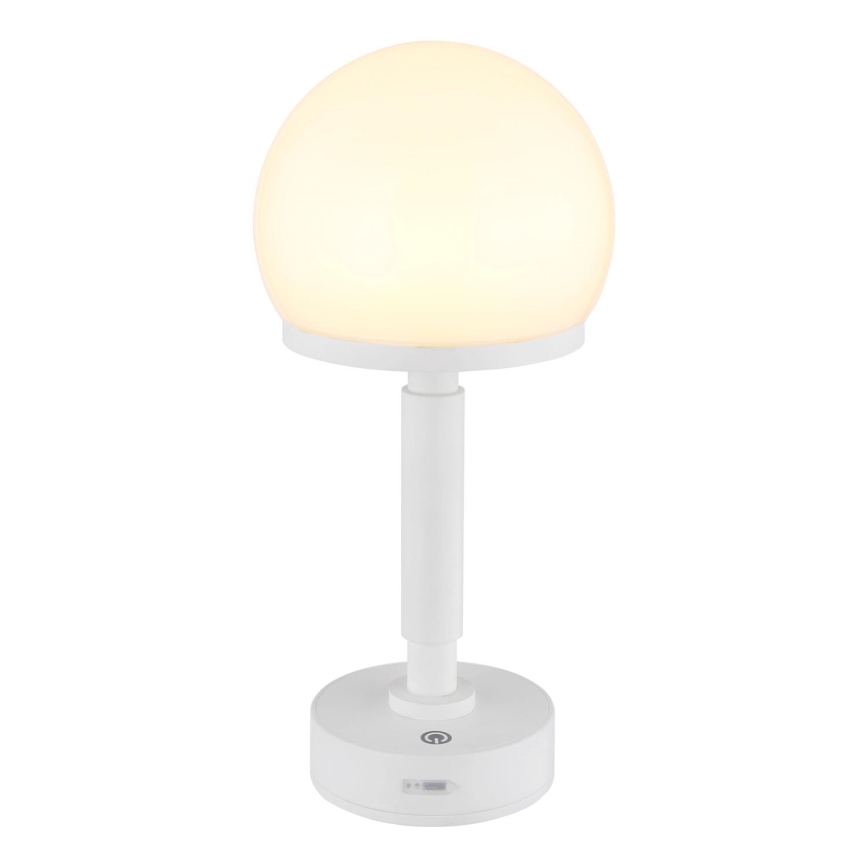 Globo - LED Акумуляторна сенсорна настільна лампа з регулюванням яскравості LED/2,5W/5V 1800mAh 2800K білий
