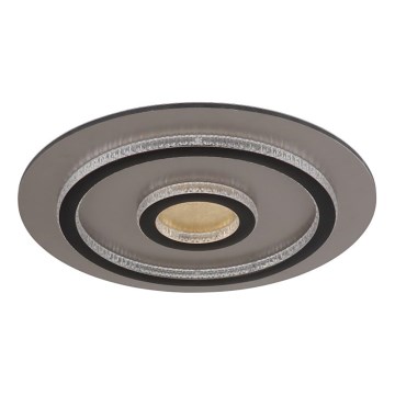 Globo - LED Диммируемый потолочный светильник LED/40Вт/230В 3000-6500К диаметр 45 см чёрный + пульт дистанционного управления