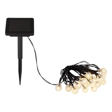 Globo - LED Гірлянда на сонячній батареї 20xLED/0,06W/3,2V 285 см IP44