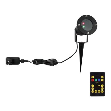 Globo - LED Лазерний проектор LED/10W/230V IP65 + пульт дистанційного керування
