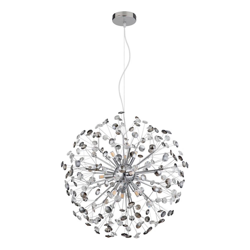 Globo - LED-люстра на тросі 9xG9/3,5W/230V, діаметр 60 см, глянцевий хром