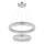 Globo - LED люстра на тросі з регулюванням яскравості LED/60W/230V 2700-6000K прозора + пульт дистанційного керування