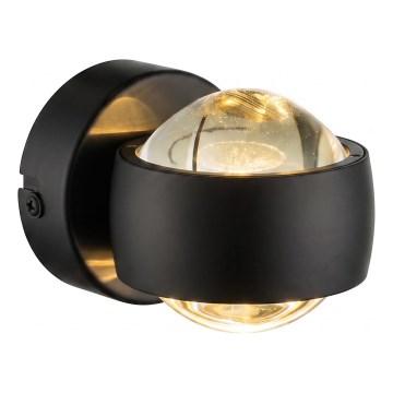 Globo - LED настінний світильник LED/7W/230V 3000K чорний