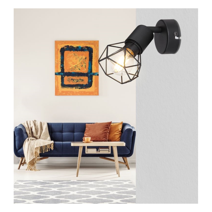 Globo - Світильник настінний точковий LED 1xE14/6W/230V чорний