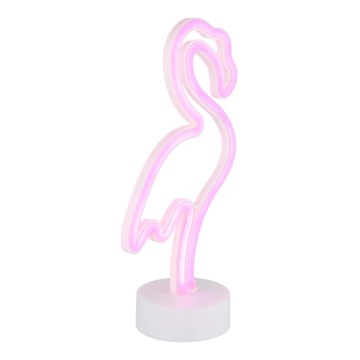 Globo - LED Неоновое столик украшение LED/2W/3xAA фламинго