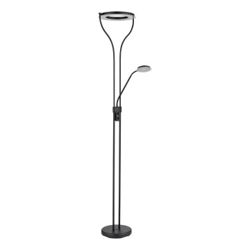 Globo - LED Підлогова лампа з регулюванням яскравості LED/20W/230V + LED/4W 3000K чорна