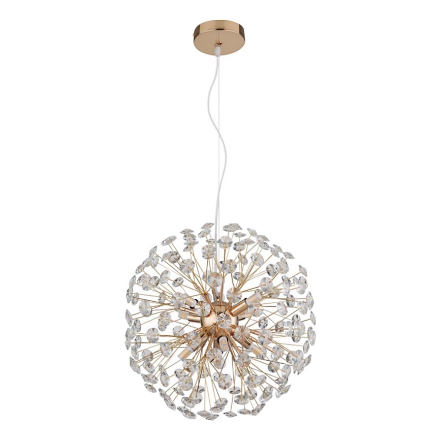 Globo - LED підвісна люстра на тросі 8xG9/3,5W/230V золота