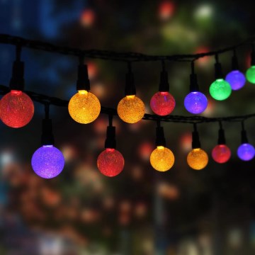 Globo - LED RGB На сонячній батареї ланцюг 20xLED/0,06W/3V 770 см IP44