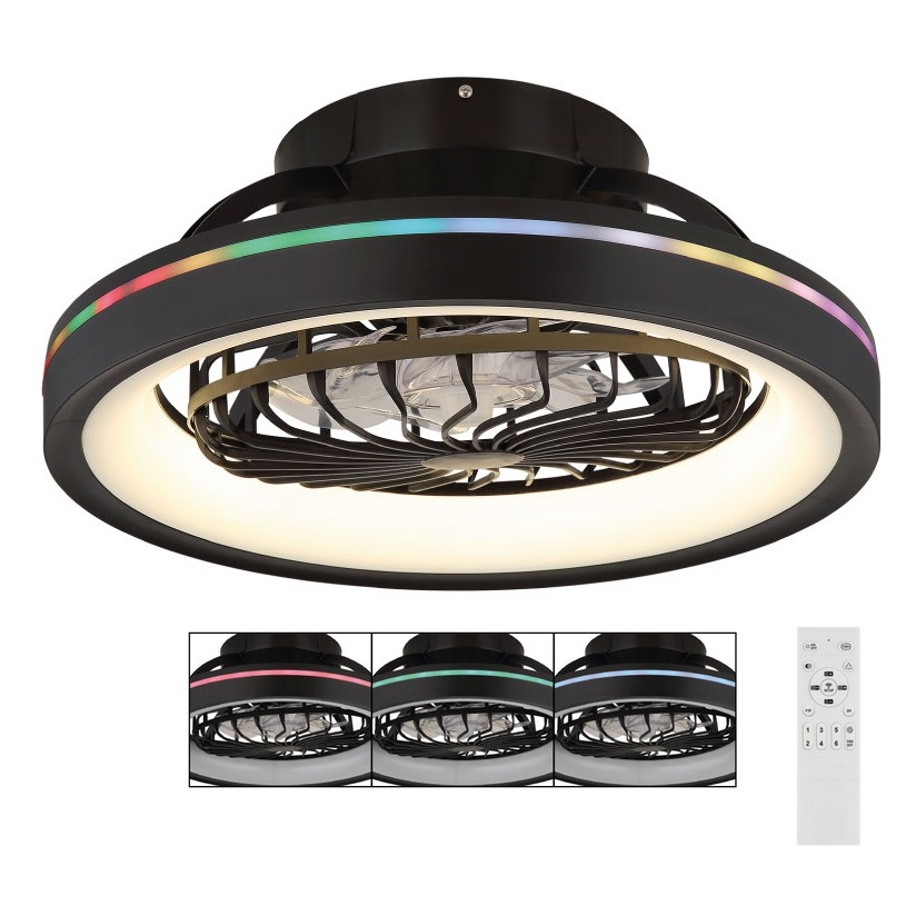 Globo - LED RGB Стельовий вентилятор з регулюванням яскравості LED/40W/230V 2700-6500K + пульт дистанційного керування
