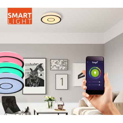 Globo - LED RGB Світильник для ванної з регулюванням яскравості LED/30W/230V IP44 Wi-Fi Tuya + пульт дистанційного керування