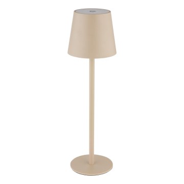 Globo - LED Сенсорна вулична лампа з регулюванням яскравості LED/3W/3,7V IP44 1800 mAh USB бежевий