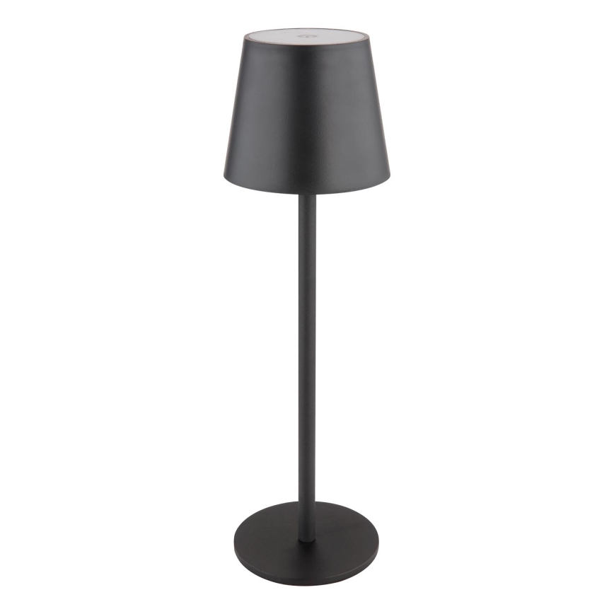 Globo - LED Сенсорна вулична лампа з регулюванням яскравості LED/3W/3,7V IP44 1800 mAh USB чорний