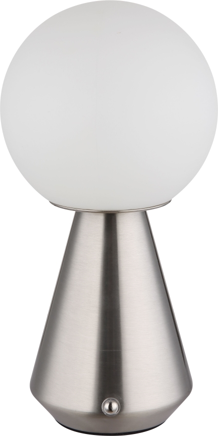 Globo - LED Сенсорна вулична настільна лампа з регулюванням яскравості LED/1,5W/5V 3000/4500/6500K 1800 mAh IP41 матовий хром