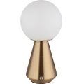Globo - LED Сенсорна вулична настільна лампа з регулюванням яскравості LED/1,5W/5V 3000/4500/6500K 1800 mAh IP41 мідний