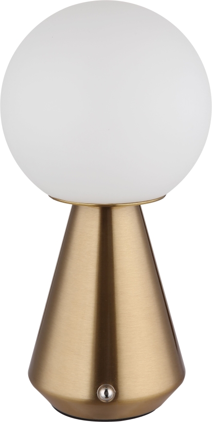 Globo - LED Сенсорна вулична настільна лампа з регулюванням яскравості LED/1,5W/5V 3000/4500/6500K 1800 mAh IP41 мідний