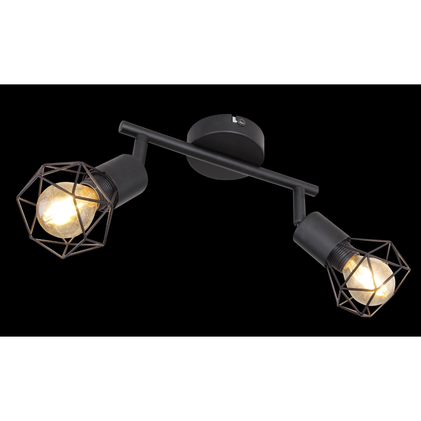 Globo - Світильник точковий LED 2xE14/6W/230V чорний