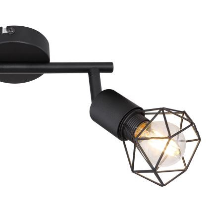 Globo - Світильник точковий LED 2xE14/6W/230V чорний