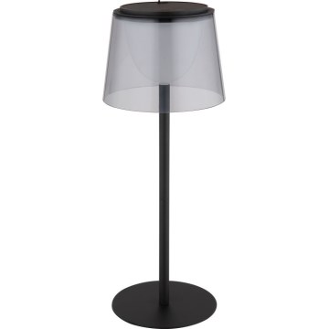 Globo - LED Вулична сенсорна настільна лампа з регулюванням яскравості LED/1,8W/5V IP44 1800 mAh чорний/димчастий