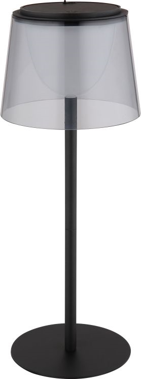 Globo - LED Вулична сенсорна настільна лампа з регулюванням яскравості LED/1,8W/5V IP44 1800 mAh чорний/димчастий