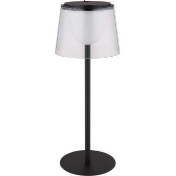 Globo - LED Вулична сенсорна настільна лампа з регулюванням яскравості LED/1,8W/5V IP44 1800 mAh чорний/прозорий