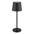 Globo - LED Вулична сенсорна настільна лампа з регулюванням яскравості LED/2W/5V 3000/4000/6000K 2200 mAh IP44 чорний