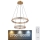 Globo - LED Кришталева підвісна люстра з регулюванням яскравості LED/78W/230V 2700K-6000K + пульт дистанційного керування