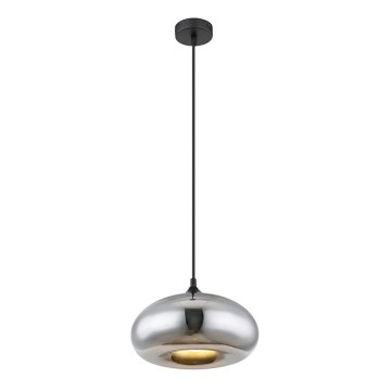 Globo - Люстра на тросе 1xE27/60W/230V блестящий хром