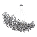 Globo - Люстра на тросі 16xE14/40W/230V срібляста
