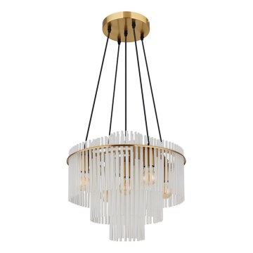 Globo - Люстра на тросі 5xE27/60W/230V золота