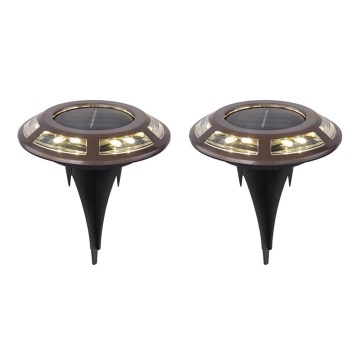 Globo - НАБІР 2x Світлодіодний світильник на сонячній батареї LED/0,72W/3V 3200K IP44 300 mAh