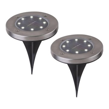 Globo - НАБІР 2x Світлодіодний світильник на сонячній батареї LED/0,8W/3V IP44 300 mAh