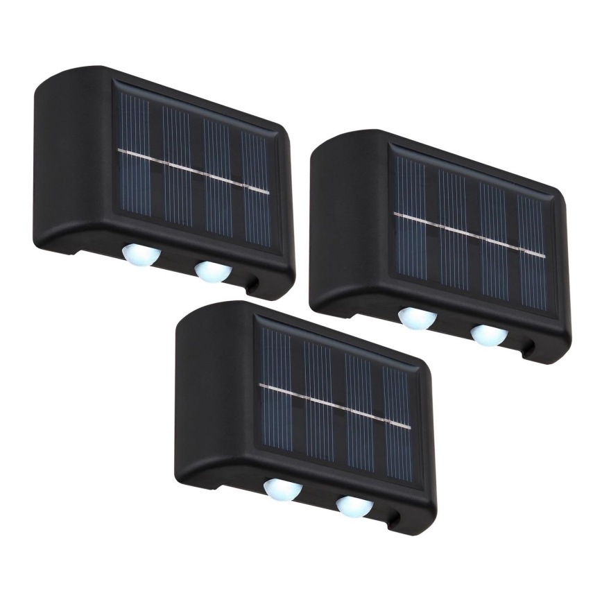 Globo - НАБІР 3x Світлодіодний світильник на сонячній батареї LED/0,8W/3V 6500K IP44 600 mAh