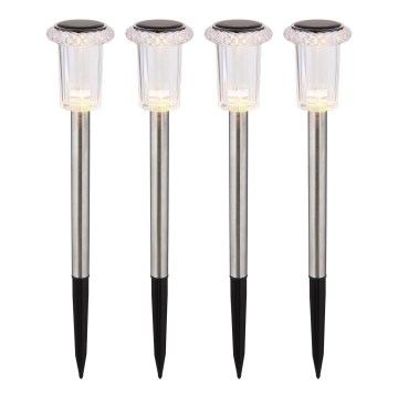 Globo - НАБІР 4x LED Сонячне світло LED/0,06W/1,2V IP44 100 mAh