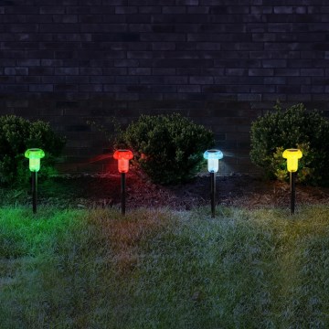 Globo - НАБІР 4x Світлодіодний RGB світильник на сонячній батареї LED/0,05W/3V IP44