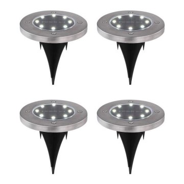 Globo - НАБІР 4x Світлодіодний світильник на сонячній батареї LED/0,1W/3V IP44