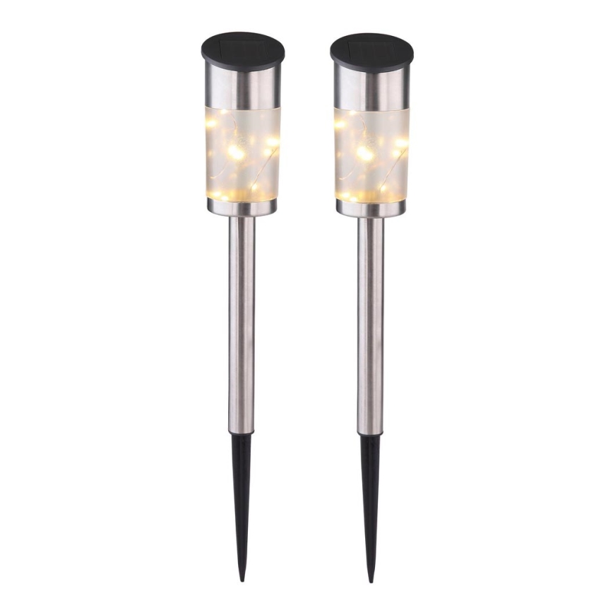 Globo - НАБОР 2x Лампа на солнечной батарее 10xLED/0,06W/1,2V IP44