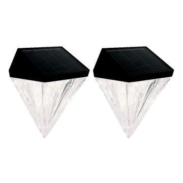 Globo - НАБОР 2x Светодиодный настенный светильник на солнечной батарее LED/0,5W/3V IP44 600 mAh