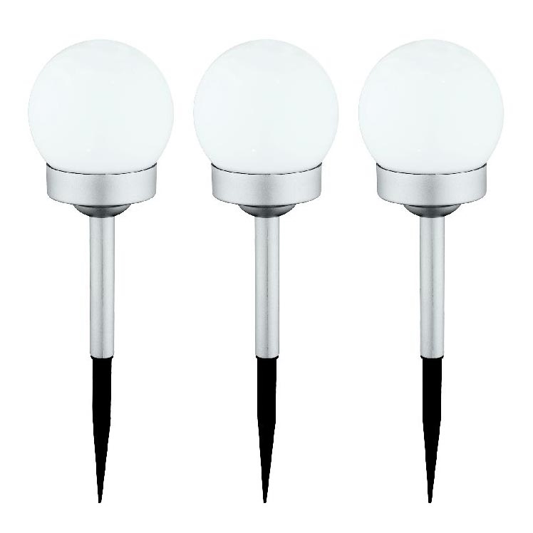 Globo - НАБОР 3x Светодиодный светильник на солнечной батарее LED/0,06W/3V 4000K диаметр 10 см IP44