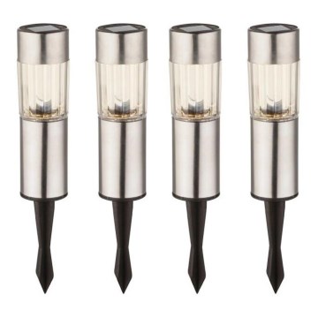 Globo - НАБОР 4x Светодиодный светильник на солнечной батарее LED/0,06W/3,2V IP44 100 mAh