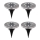 Globo - НАБОР 4x Светодиодный светильник на солнечной батарее LED/0,1W/3V IP44