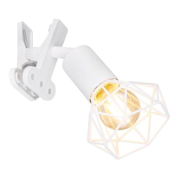 Globo - Настенная лампа с зажимом 1xE14/40W/230V белый
