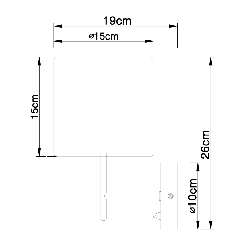 Globo - Настенный светильник 1xE14/40W/230V