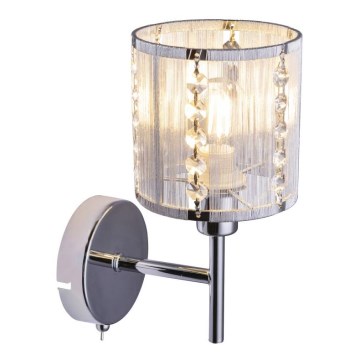 Globo - Настенный светильник 1xE14/40W/230V матовый хром