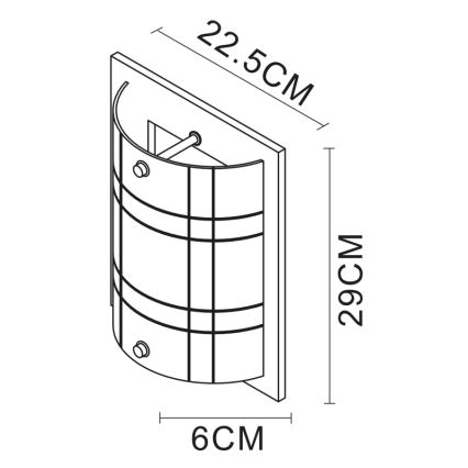 Globo - Настенный светильник 1xE27/60W/230V