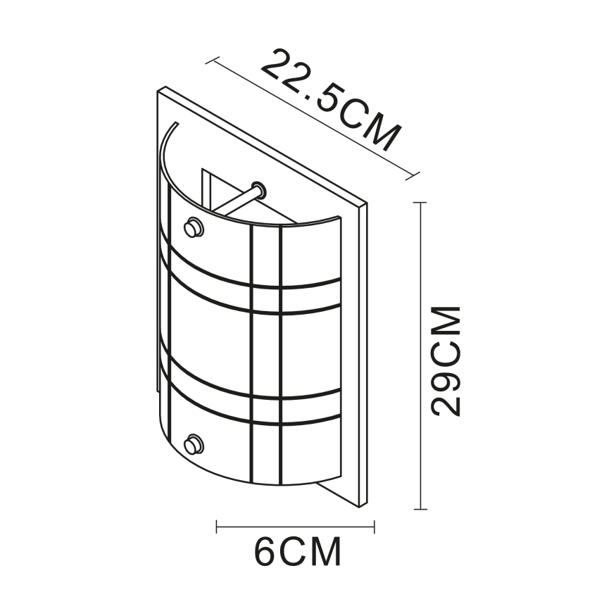 Globo - Настенный светильник 1xE27/60W/230V