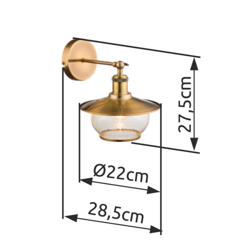 Globo - Настенный светильник 1xE27/60W/230V