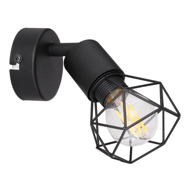 Globo - Настенный точечный светильник 1xE14/40W/230V черный