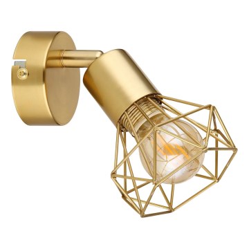 Globo - Настенный точечный светильник 1xE14/40W/230V золотистый