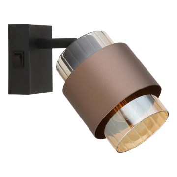 Globo - Настенный точечный светильник 1xE27/40W/230V черный/бронзовый