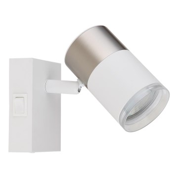 Globo - Настенный точечный светильник 1xGU10/25W/230V белый/матовый хром